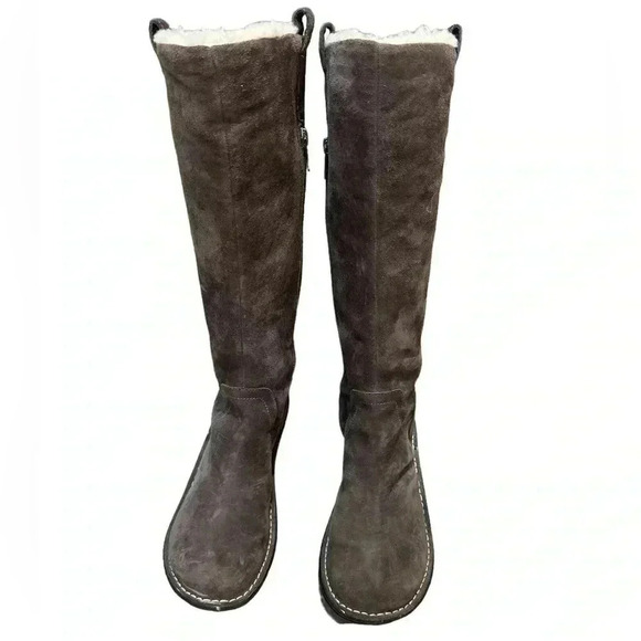 UGG Shoes - UGG Australia Hartley Chocolate Brown Suede Tall Boots Sz 7